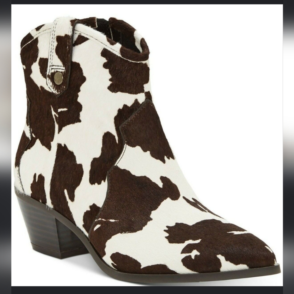I.n.c cow print boots